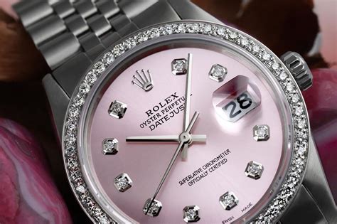 ladies rolex with pink face|Rolex datejust pink face.